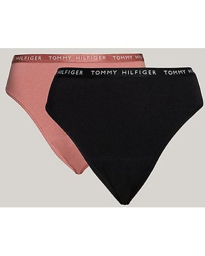 Tommy Hilfiger Pack de 2 braguitas menstruales - Negro