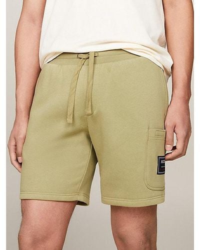 Tommy Hilfiger Sweat-Shorts mit aufgesetzter Tasche - Grün