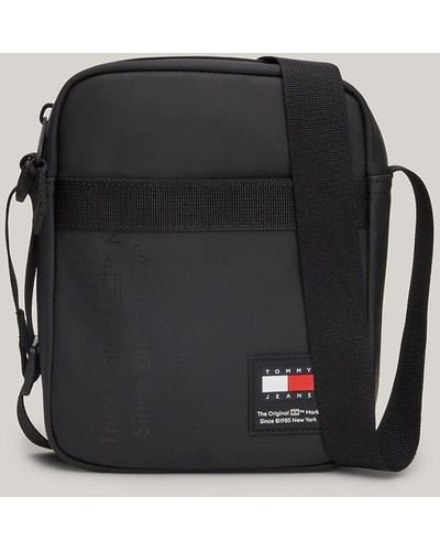 Tommy Hilfiger Essential Logo Reporter Bag - Black