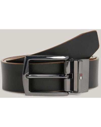 Tommy Hilfiger Denton Leather Reversible Belt - Multicolour