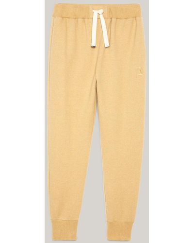 Tommy Hilfiger Crest Embroidery Cuffed Joggers - Yellow