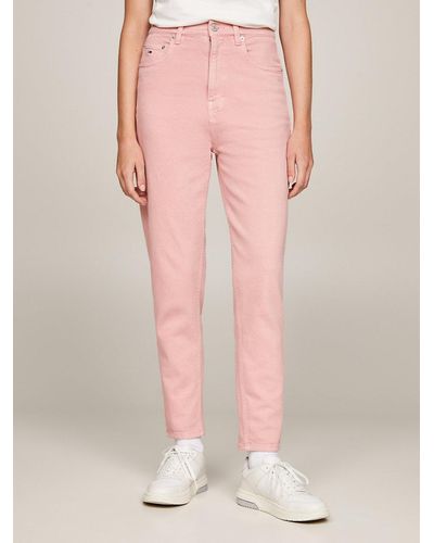Tommy Hilfiger Mom Ultra High Rise Slim Jeans - Pink