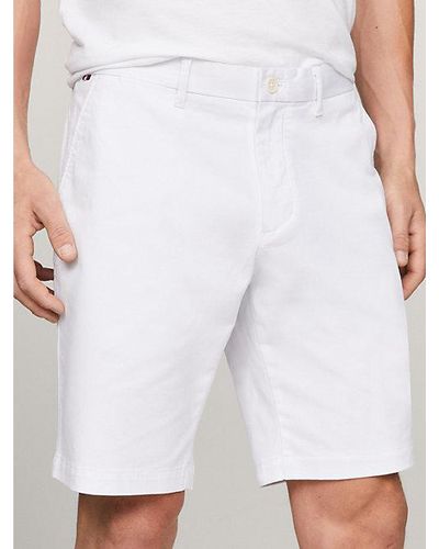Tommy Hilfiger Harlem 1985 Collection Relaxed Fit Chino-Shorts - Weiß