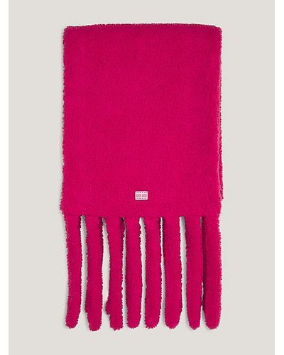 Tommy Hilfiger Schal mit Logo - Pink