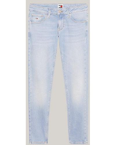 Tommy Hilfiger Scarlett Low Rise Enkellange Skinny Jeans - Blauw