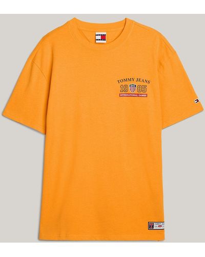 Tommy Hilfiger Tommy Jeans International Games Logo T-shirt - Orange