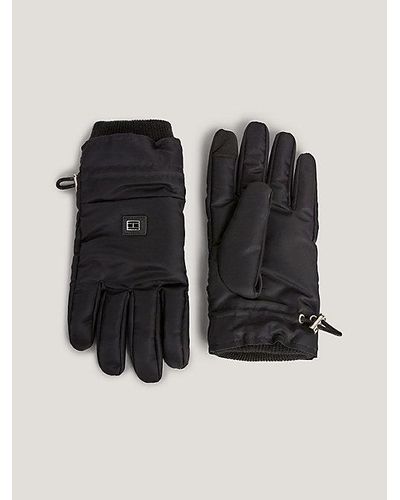 Tommy Hilfiger TH Tech verstellbare Handschuhe - Schwarz