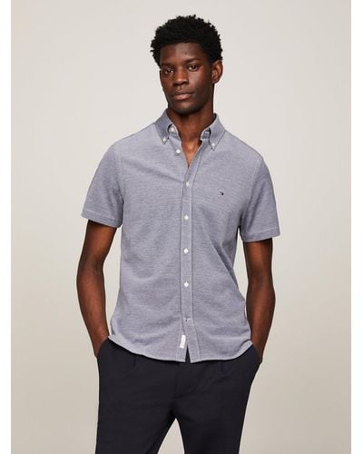 Grey Tommy Hilfiger Shirts for Men Lyst UK
