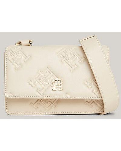 Tommy Hilfiger Crossbody-Tasche mit TH-Monogramm - Natur