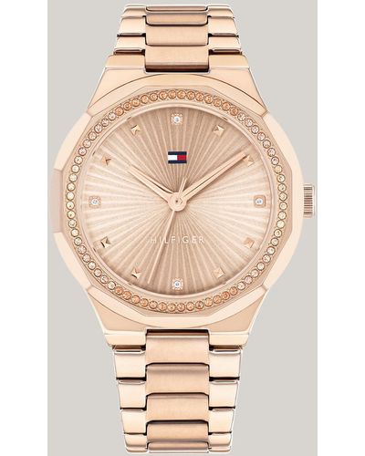 Tommy Hilfiger Ionic Carnation Gold-plated Stainless Steel Watch - Natural