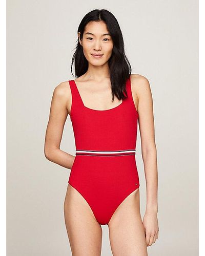 Tommy Hilfiger Traje de baño Global Stripe - Rojo