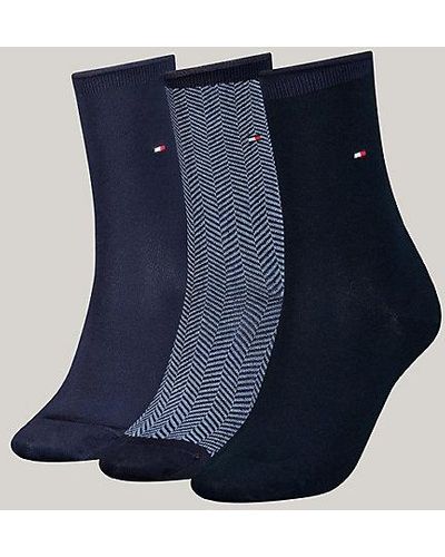 Tommy Hilfiger Set de regalo con 3 pares de calcetines Classics - Azul
