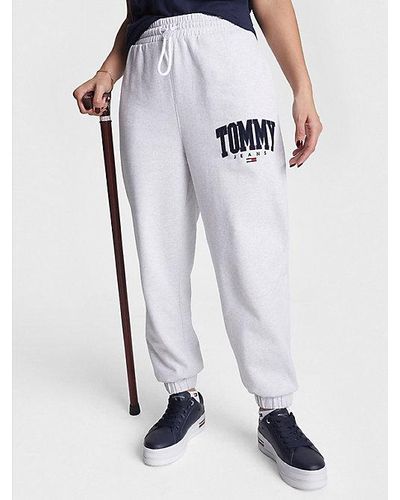 Tommy Hilfiger Adaptive College jogger Met Boorden En Logo - Blauw