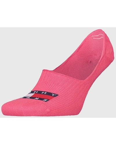 Tommy Hilfiger 1-pack Logo Footie Socks - Pink