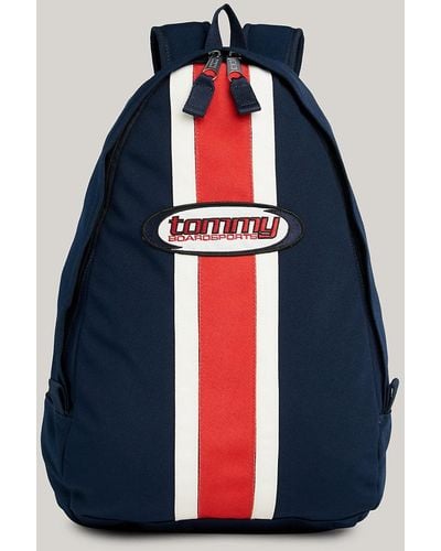 Tommy Hilfiger Heritage Logo Stripe Small Backpack - Blue