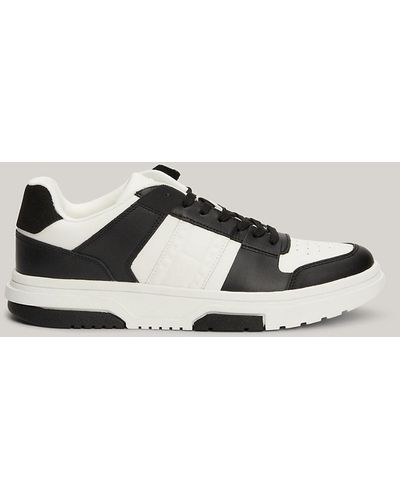 Tommy Hilfiger The Brooklyn Leather Colour-blocked Trainers - Multicolour