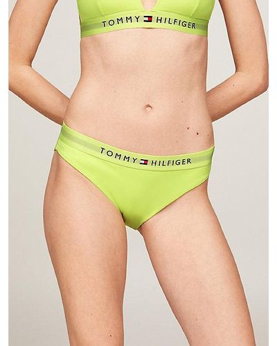 Tommy Hilfiger Original Hipster-Bikinihose mit Logo - Grün