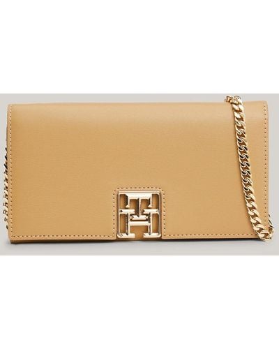 Tommy Hilfiger Chain Strap Small Crossover Bag - Natural