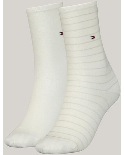 Tommy Hilfiger 2-pack Stripe Socks - Natural