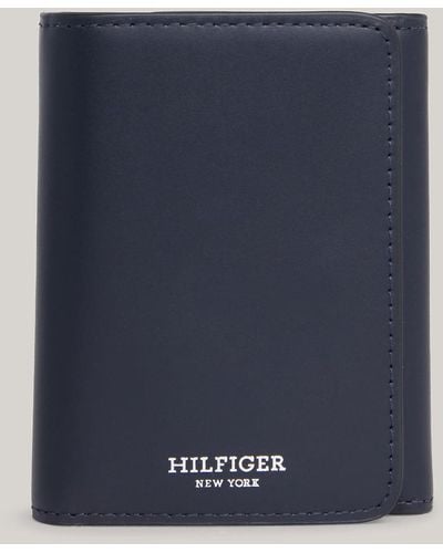 Tommy Hilfiger Prep Classics Vertical Leather Wallet - Blue