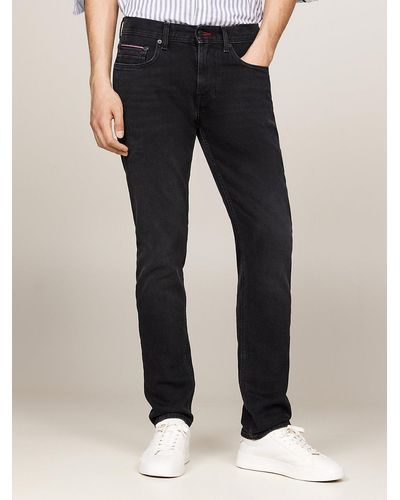 Tommy Hilfiger Denton Fitted Straight Black Jeans