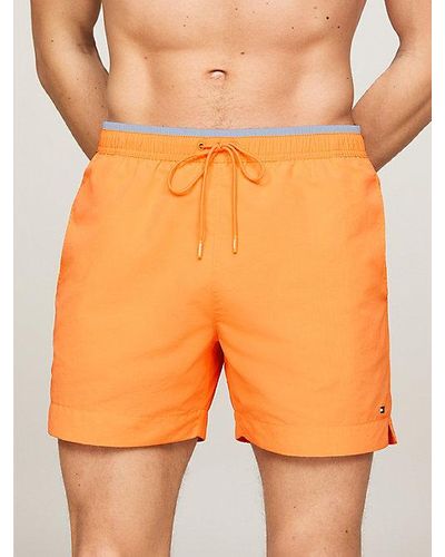 Tommy Hilfiger Th Essential Halflange Zwemshort - Oranje