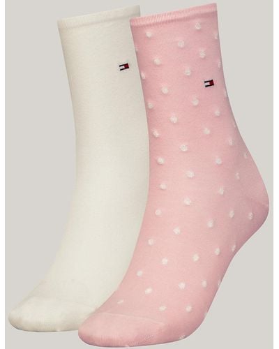 Tommy Hilfiger 2-pack Polka Dot Socks - Pink