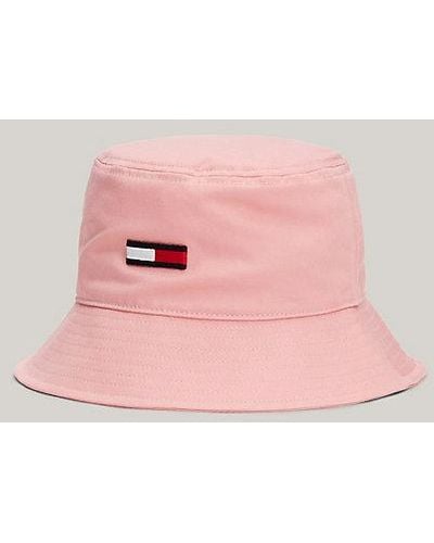 Tommy Hilfiger Fischerhut mit längerer Flag - Pink
