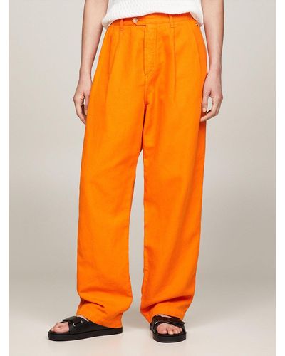 Tommy Hilfiger Relaxed Straight Chinos - Orange