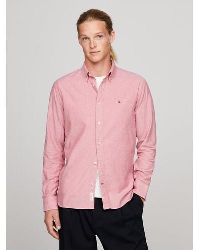 Tommy Hilfiger 1985 Collection Th Flex Regular Fit Shirt - Pink