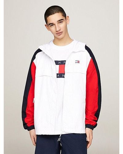 Tommy Hilfiger Colour-blocked Chicago Windbreaker - Rood