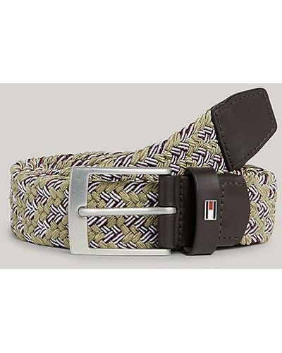 Tommy Hilfiger Cinturón Adan de tejido trenzado elástico - Multicolor
