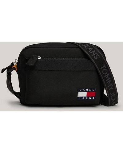 Tommy Hilfiger Essential Repeat Logo Camera Bag - Black
