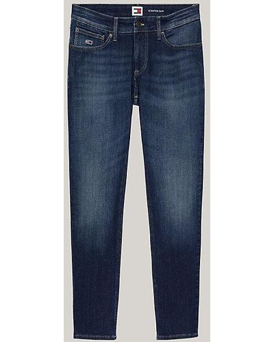 Tommy Hilfiger Plus Scanton Essential Slim Faded Jeans - Blauw