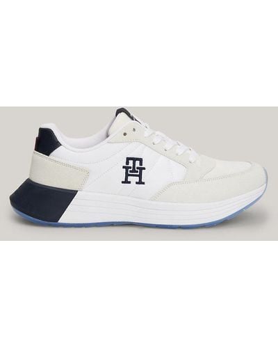 Tommy Hilfiger Classics Elevated Suede Runner Trainers - Metallic