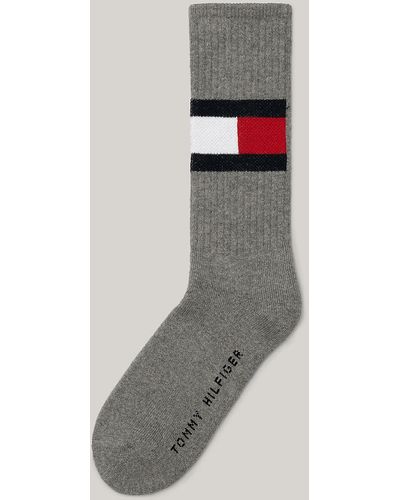 Tommy Hilfiger Th Jeans Flag 1p Socks - Grey