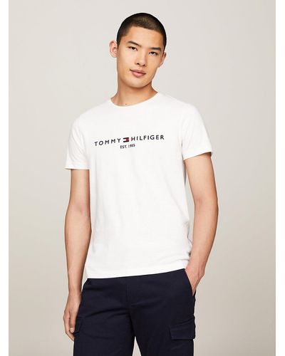Tommy Hilfiger T-shirt à logo - Blanc