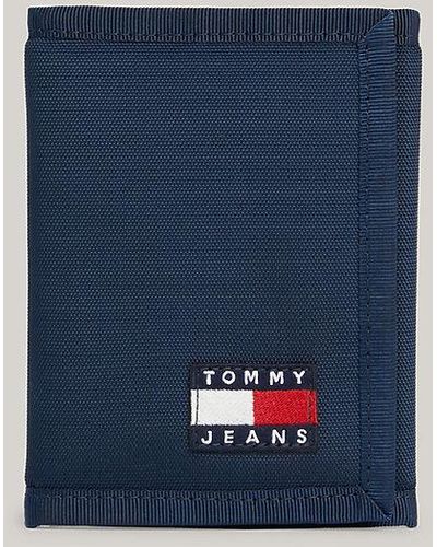 Tommy Hilfiger Essential Trifold Portemonnee Met Badge - Blauw