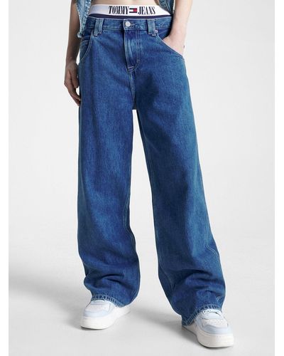 Tommy Hilfiger Daisy Low Rise Baggy Fit Jeans - Blue