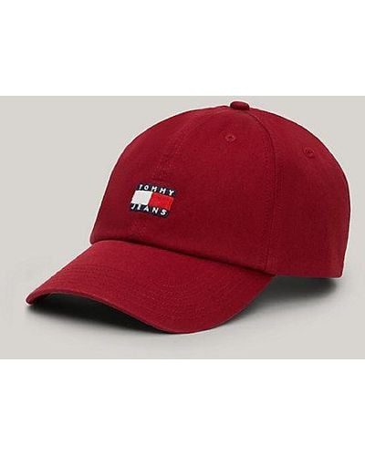 Tommy Hilfiger Heritage Baseball-Cap mit aufgesticktem Logo - Rot