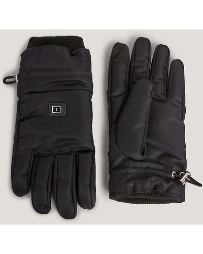 Tommy Hilfiger Th Tech Recycled Adjustable Gloves - Black