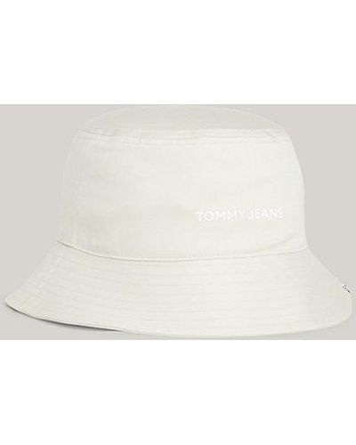 Tommy Hilfiger Sombrero de pescador con logo tonal - Neutro
