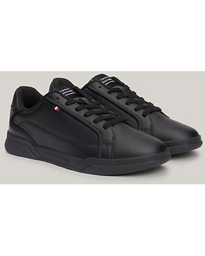 Tommy Hilfiger Lage Sneaker Met Cupsole - Zwart