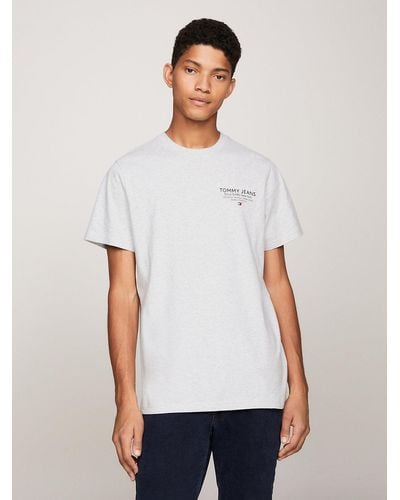 Tommy Hilfiger T-shirt ajusté Essential à logo graphique - Blanc