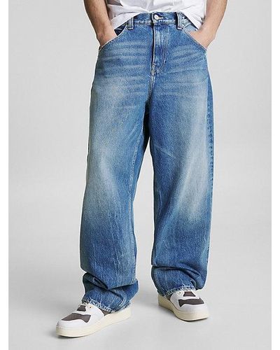 Tommy Hilfiger Aiden Archive baggy Jeans Met Fading - Blauw