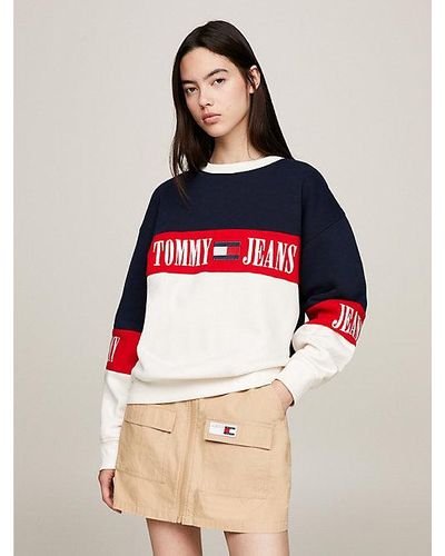 Tommy Hilfiger Archive Relaxed Fit Sweatshirt in Color Block - Mehrfarbig