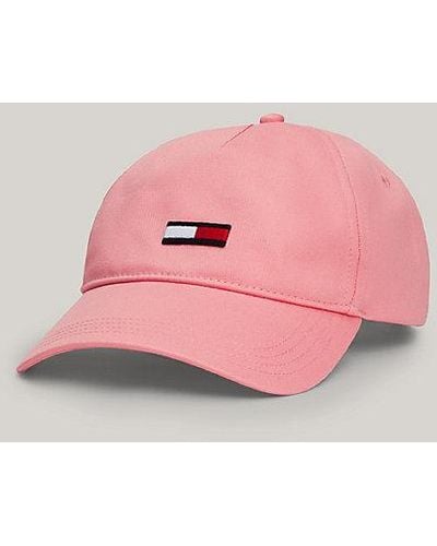 Tommy Hilfiger 5-Panel-Baseball-Cap mit längerer Flag - Pink