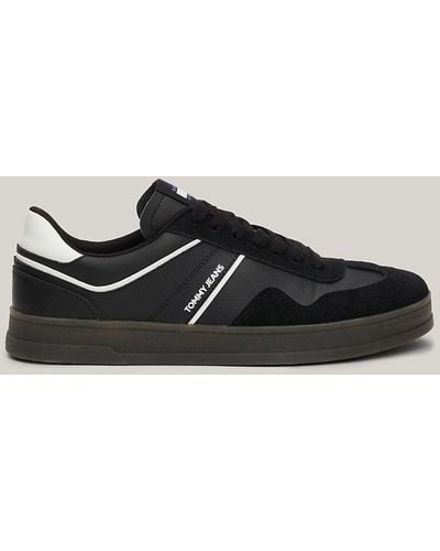 Tommy Hilfiger Retro Suede Cupsole Trainers - Black