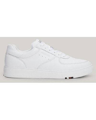 Tommy Hilfiger Zapatillas de piel TH Modern - Blanco