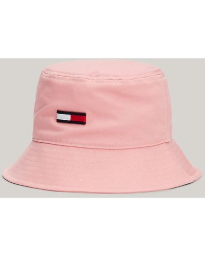 Tommy Hilfiger Elongated Flag Bucket Hat - Pink